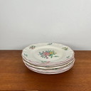 Lot de 6 assiettes plates KG Luneville - Réverbère modèle 1950