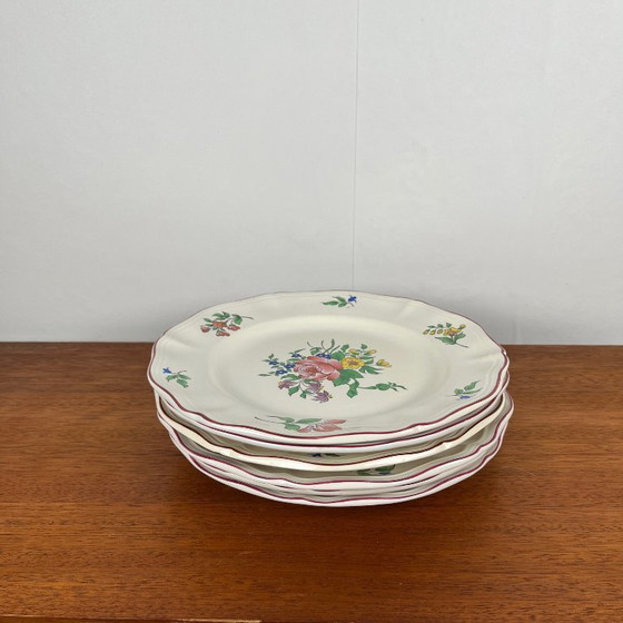 Image 1 of Set di 6 piatti da portata KG Luneville - Réverbère modello 1950