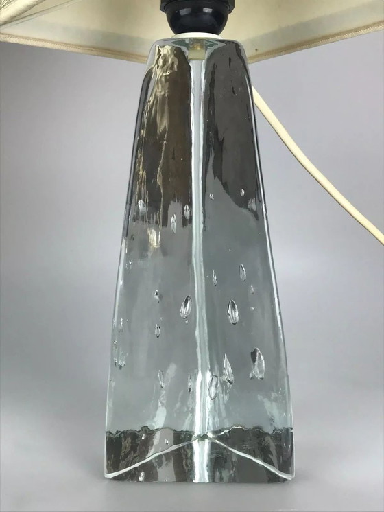 Image 1 of 60er 70er Jahre Lampe Leuchte Tischlampe Tischleuchte Glas Space Age Design 60s