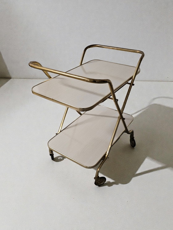 Image 1 of Carrello da bar/carrello di servizio/tavolo francese di metà secolo, anni '60/'70