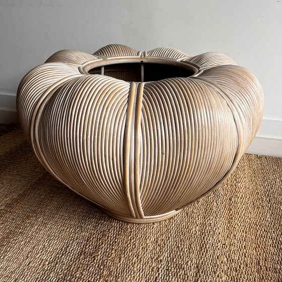 Image 1 of Jardinera XXXL de ratán 'Pencil reed' Vivai del sud stijl