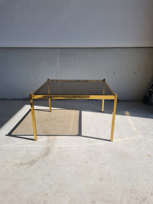 Magnifique table basse en laiton - DBGM - Vintage Design