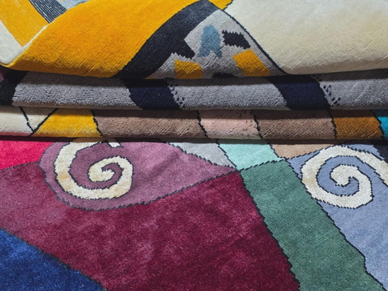 Alfombra cubista de Auguste Herbin – Mezcla de lana y seda anudada a mano (260 x 200 cm) – Cotton (photo 5 of 9)