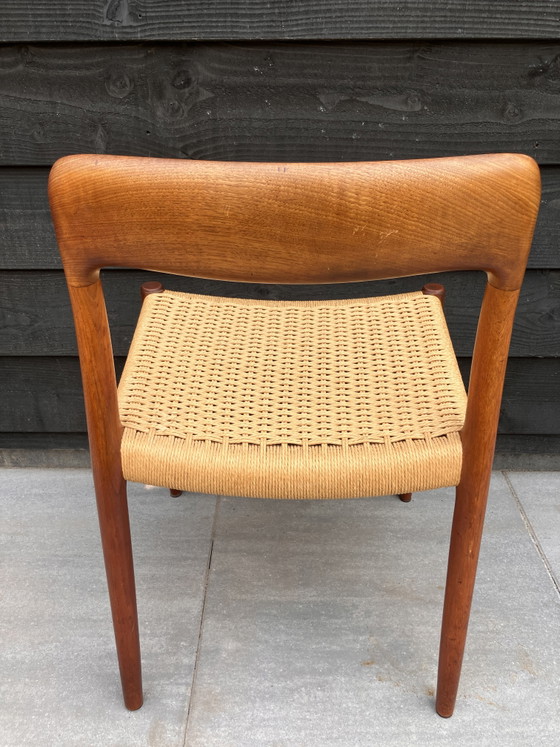 4 chaises de salle à manger originales Niels O. Møller modèle 75 en teck – Niels Otto Møller, Wood (photo 8 of 11)