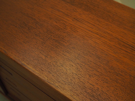 Teak Sideboard With Sliding Doors, Danish Modern Design From The 1960s – Wood (photo 25 of 25)