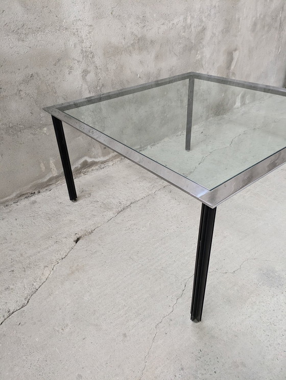 Image 1 of Azucena - Luigi Caccia Dominioni - Tavolo - Bande cromate T10 - Cristallo