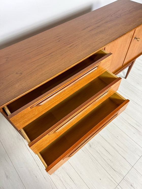 Image 1 of Petit sideboard en teck de Heinrich Riestenpatt pour RT Möbel 60's 70's