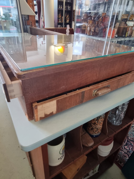 Vintage Apothecary Cabinet 60s Midcentury – Sideboard, Marble, Wood (photo 23 of 25)
