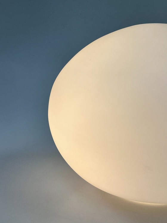 Vintage Milk Glass Table Lamp, Kare Design, Germany 1980s (photo 4 of 8)