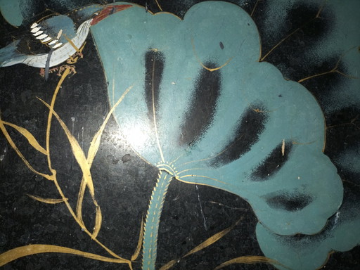 Hand-painted wooden cube