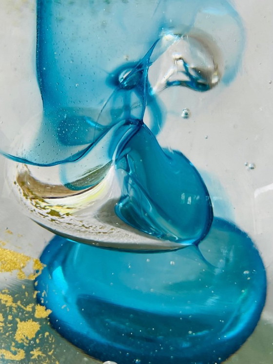 Image 1 of Presse-papier en cristal de Marcel Saba, années 1990