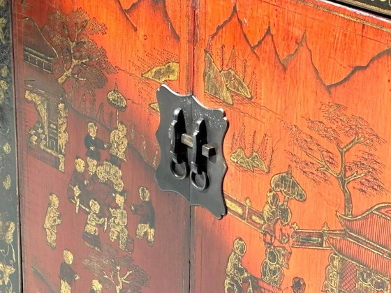 Image 1 of Cómoda de madera de olmo de la dinastía Qing, finales del siglo XIX