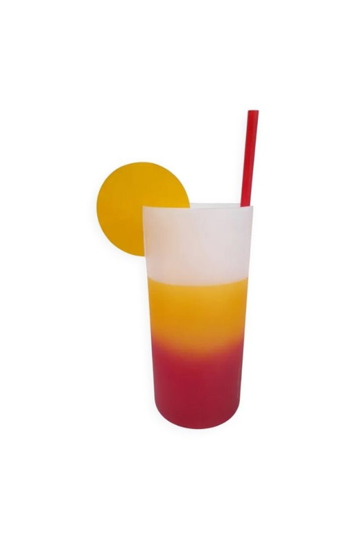 Große Plexi-Cocktail-Tischlampe 90er Jahre