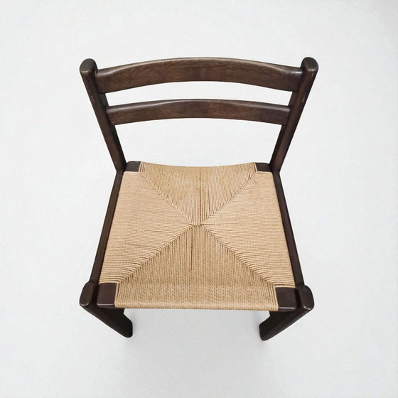 Image 1 of Satz von vier Esszimmerstühlen im Stil von Børge Mogensen, Serie Asserbo, 1970