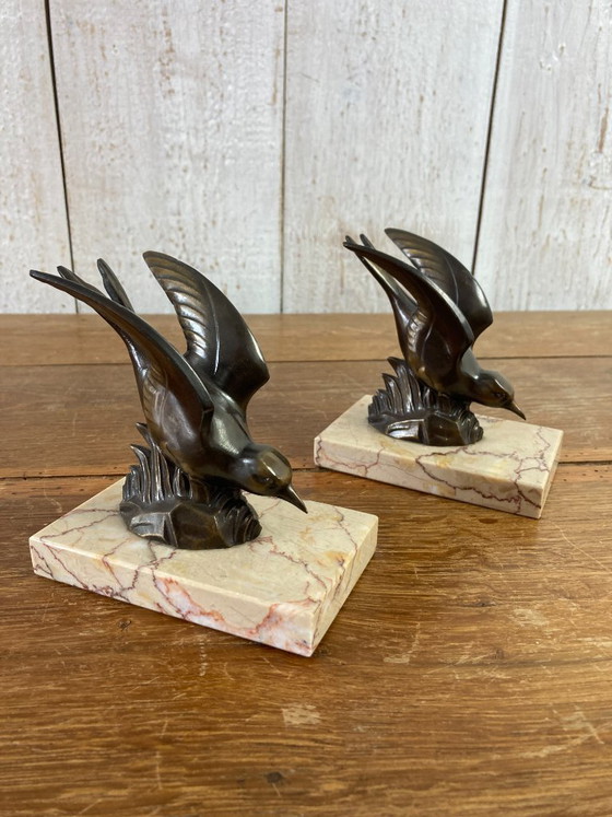 Pair of Antique Bookends – Decorative Objects, Marble, Metal (photo 8 of 13)