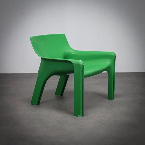 Image 1 of Pair of Vicario Lounge Chairs by Vico Magistretti for Artemide, Italy, 1970s