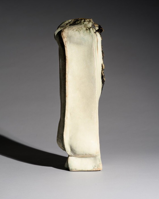 Image 1 of Uta Falter-Baumgarten Signed Studio Ceramic Brutalist Sculpture, Germany 1989 – Monumental Hand-Built Ceramic Object