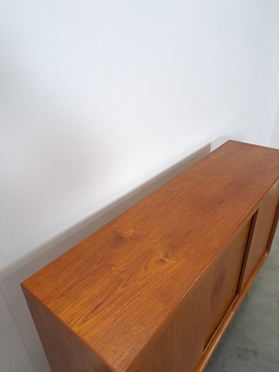 Image 1 of Mid Century Deens teak hoog dressoir