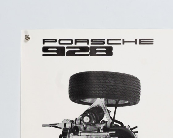 Porsche 928 Transaxle – Poster originale vintage Porsche degli anni '70 – Mid-Century Modern – 76x102 cm (photo 6 of 8)