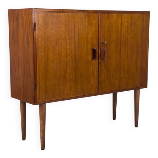 Deens dressoir in teak van Børge Mogensen voor Søborg Møbelfabrik, jaren 60