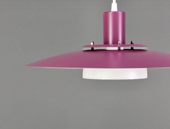 Vintage Scandinavische schalenlamp; Denemarken, 1970s – Design Light A/S, Hanglampen, Metal (photo 5 of 10)
