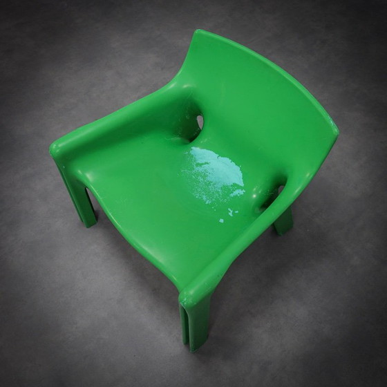 Image 1 of Pair of Vicario Lounge Chairs by Vico Magistretti for Artemide, Italy, 1970s