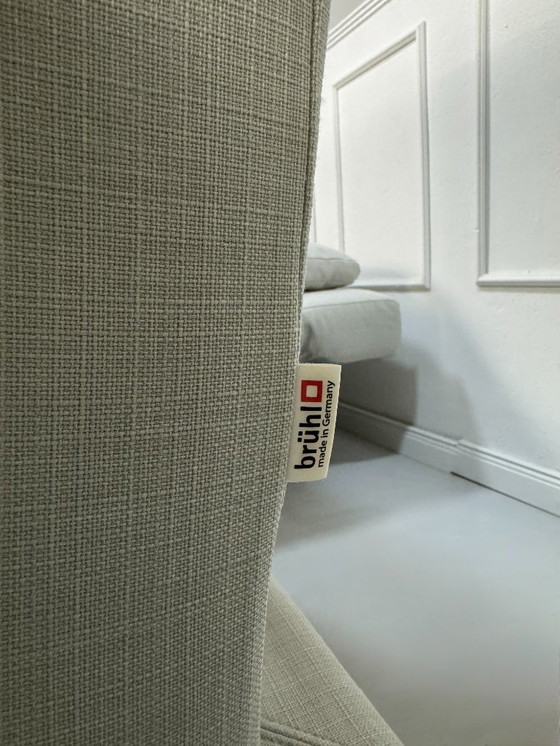 Image 1 of Brühl Moule Ecksofa Stoff Sofa Weiß Ausstellungsstück