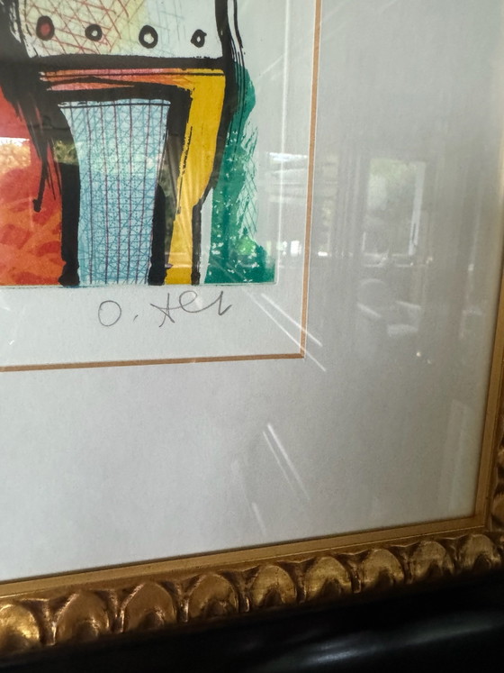 Otmar Alt, „Princess“ (Königsmappe 1991) | Hand-signed & Elegantly Framed, Paintings & Drawings, Wood, Glass (photo 3 of 5)