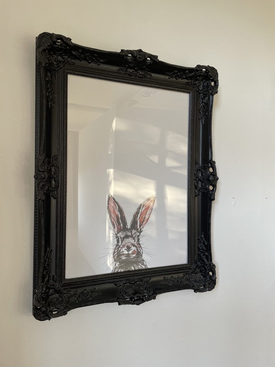 Image 1 of Poster of drawing in French frame