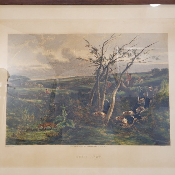 Image 1 of Gravure « Dead Beat », J. Harris et William J. Shayer, 1864 - Angleterre