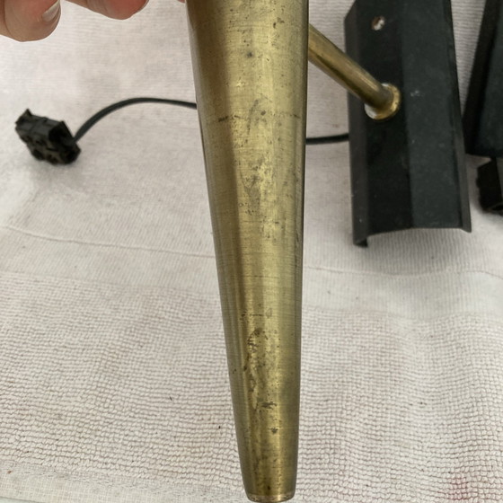 Vintage 1950s brass conical wall sconces – Wall lights (photo 13 of 15)