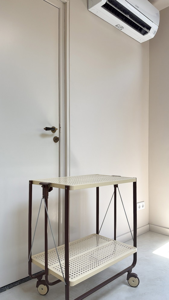 Image 1 of Carrello vintage in metallo con ruote in plastica di FRZ metallwarenfabrik
