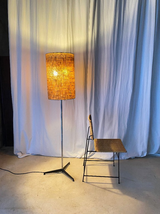 Lámpara de pie Alemana de Staff Leuchten, años 60. – Floor lights, Canvas, Metal (photo 2 of 15)