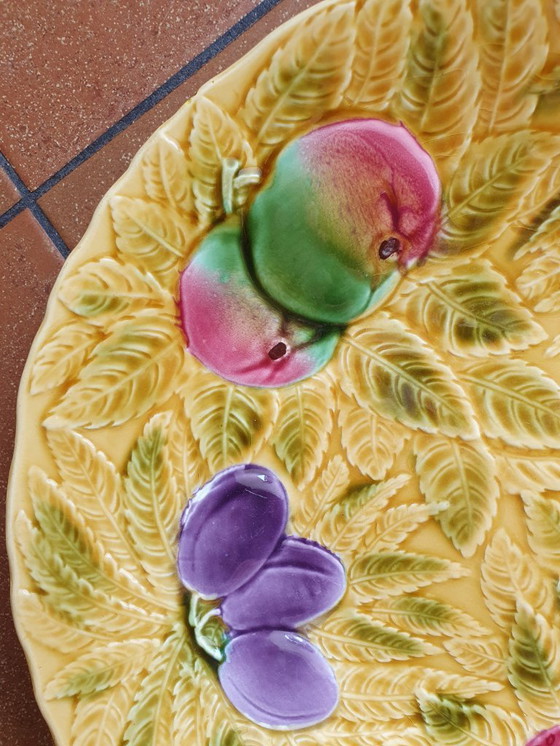 Image 1 of Sarreguemines large ceramic plate 36 cm