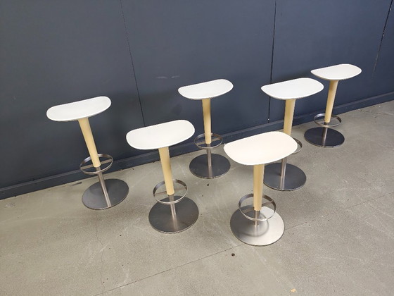 Image 1 of Set of 6 bar stools by Arper, 1990s