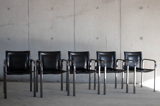 Image 1 of Seltene Arrben-Sessel aus dem Jahr 1980 - 5 STÜCK