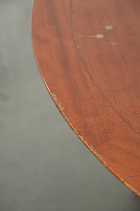 Image 1 of Round vintage Art Deco design dining table by Schuitema for 4 people from the Decoforma series