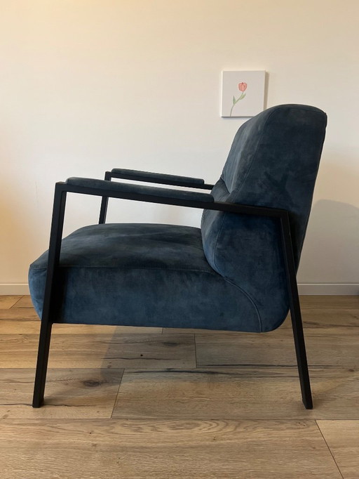 2x Safira Armchair - Blue (Profijt Meubel)