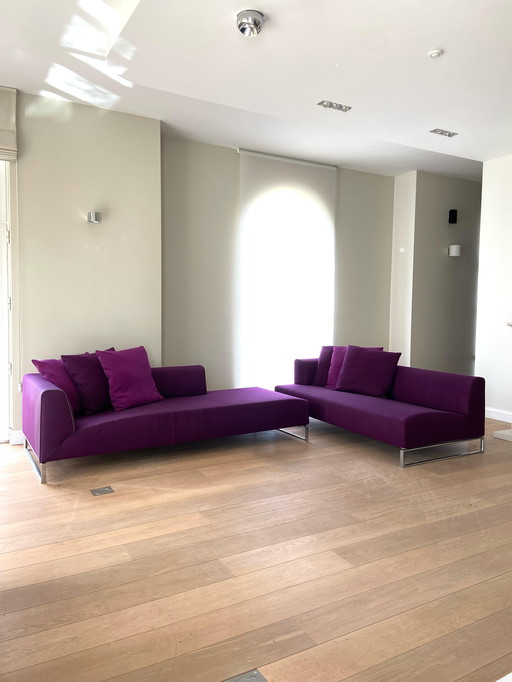 B&B Italia Solo 14 Purple Modular Sofa