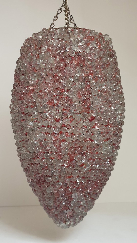Enormous Murano glass grape cluster Pendant lamp (10 kg), Metal, Red, Vintage (photo 11 of 15)