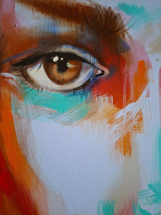 Face – Maja Stracke, Pinturas y dibujos, Lienzo (photo 3 of 6)