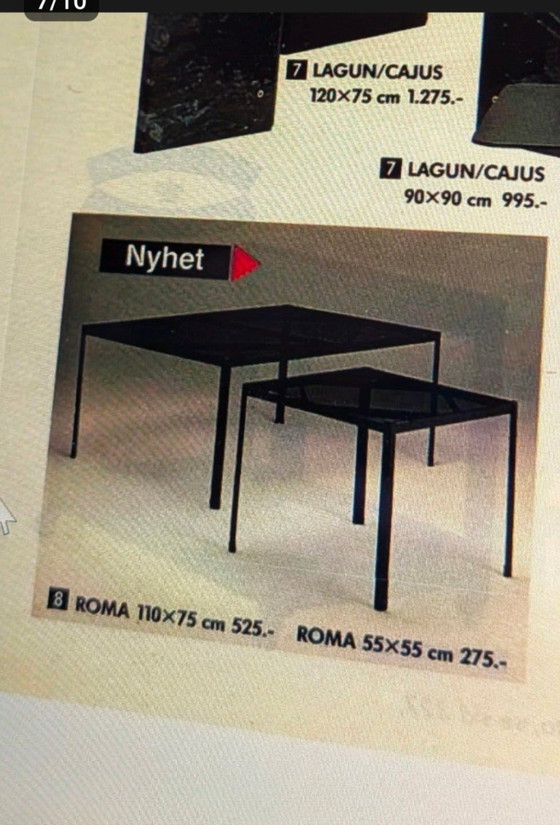 Ultra Rare Vintage IKEA Roma Salontafel Niels Gammelgaard '87/91 1e Eigenaar Ultra Rare Vintage IKEA 'Roma' (photo 14 of 16)