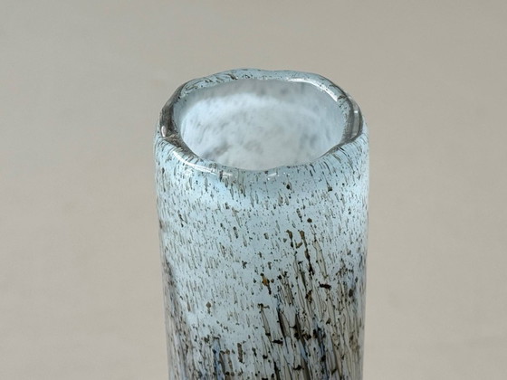Image 1 of Sarner Glas Efeso cylindrical vase, studio glass with Murano influence, 1960s