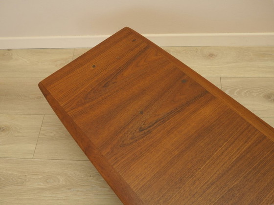 Credenza danese in teak a forma architettonica bassa, design scandinavo moderno, anni '70 – Mobili TV, Legno (photo 8 of 9)