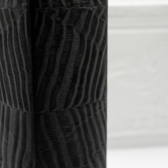 Image 1 of Martin Freyer Rosenthal Bisque Porcelaine Noire & Witte Vaas Duo OP-ART Reliëf