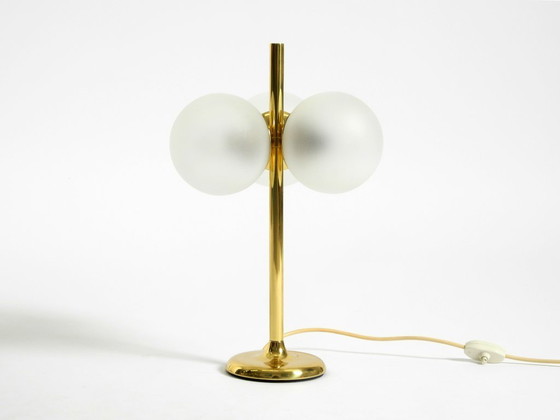 Image 1 of Original 1960s Space Age brass table lamp by Kaiser Leuchten