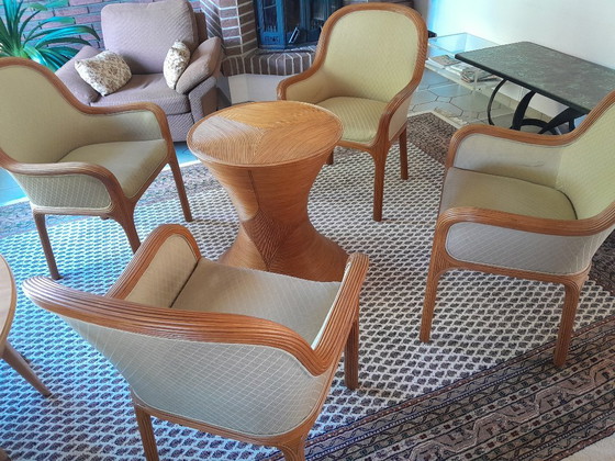 Karl Rausch Linea Cara Ensemble 4 sillas – Sillones, Wicker (photo 3 of 5)