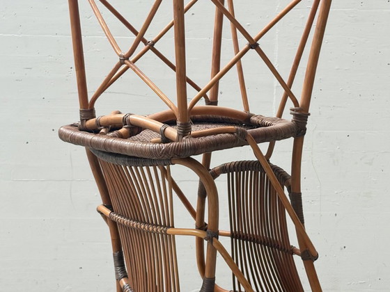Image 1 of Set of 2 vintage designer chairs by Yuzuru Yamakawa made of bamboo