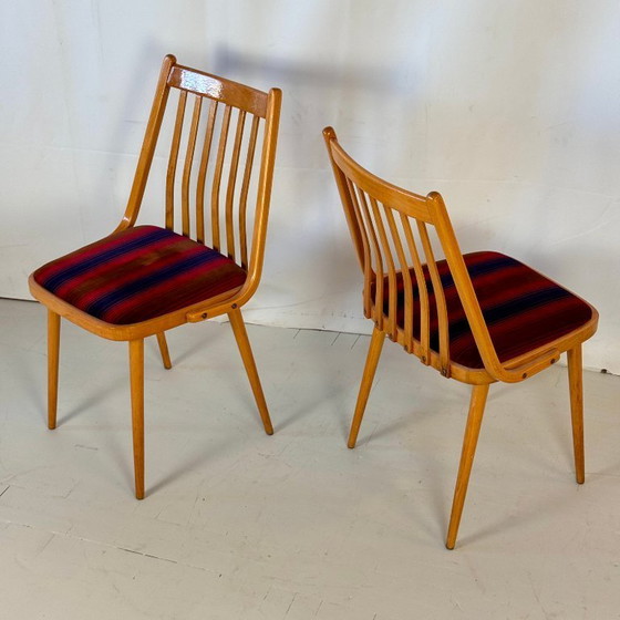 Image 1 of Satz von 4 ungarischen Esszimmerstühlen von Gabriel Frigyes, 1960er Jahre