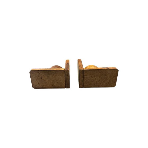 Fermalibri francesi in legno vintage, metà del XX secolo – Regali, Wood (photo 6 of 6)